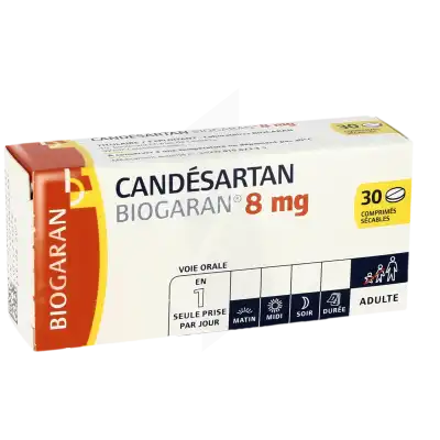 Candesartan Biogaran 8 Mg, Comprimé Sécable à TOULON