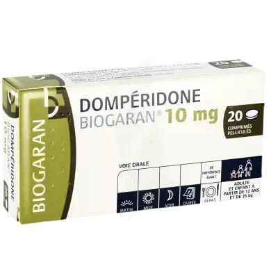 DOMPERIDONE BIOGARAN 10 mg, comprimé pelliculé