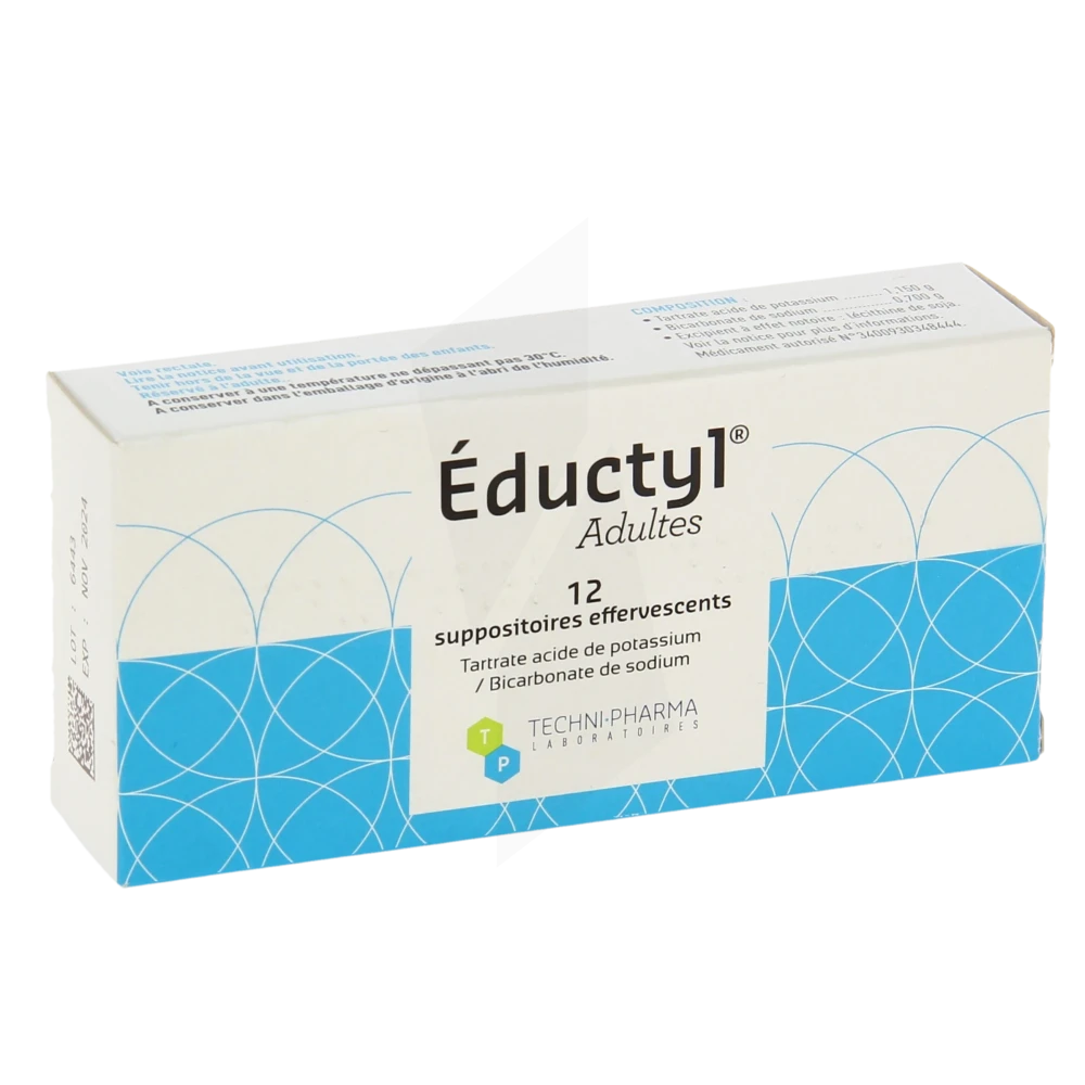 Eductyl Adultes, Suppositoire Effervescent