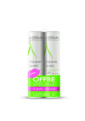 Aderma Stick Lèvres Duo 2 X 4g