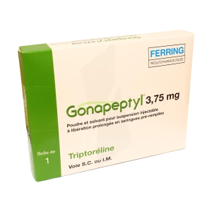 Gonapeptyl 3,75 Mg, Poudre Et Solvant Pour Suspension Injectable à Libération Prolongée En Seringues Pré-remplies