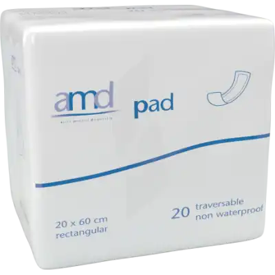 Amd Pad Protection Droite 20x60cm Traversable Paquet/20