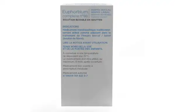 Euphorbium Complexe N°88, Solution Buvable En Gouttes