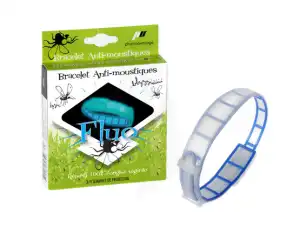 Pharmavoyage Bracelet Phosphorescent Anti-insectes Bleu Fluo à CUISERY