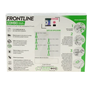 Frontline Combo 67,00 Mg / 60,30 Mg Solution Pour Spot-on Pour Chien S, Solution Pour Spot-on