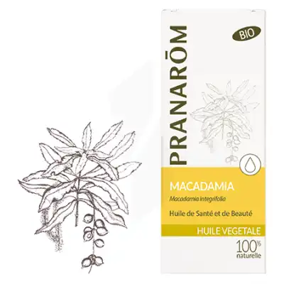 Pranarom Huile Végétale Bio Macadamia 1l à Chalon-sur-Saône