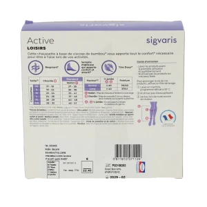 Sigvaris 2 Active Loisirs New Chaussette Femme Noir Mn