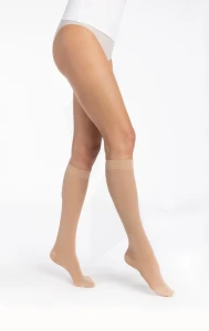 Sigvaris Essentiel Diaphane Semi-transparent Chaussette Morpho+ Classe 3 Femme Dune Normal Xl