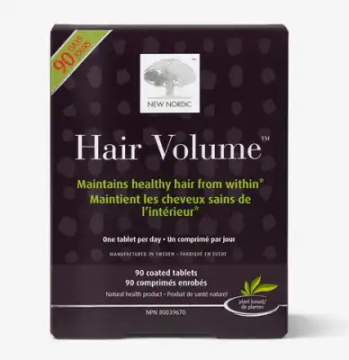 New Nordic Hair Volume Croissance Cheveux Comprimés B/90 à DURMENACH