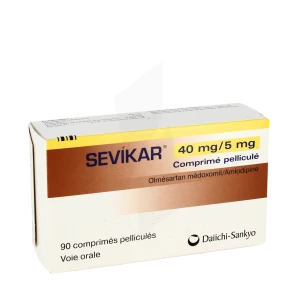 Sevikar 40 Mg/5 Mg, Comprimé Pelliculé