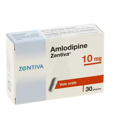 Amlodipine Zentiva 10 Mg, Gélule à LES-PAVILLONS-SOUS-BOIS