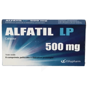 Alfatil Lp 500 Mg, Comprimé Pelliculé à Libération Prolongée