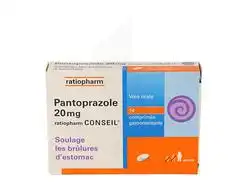 Pantoprazole Ratiopharm Conseil 20 Mg, Comprimé Gastro-résistant à Moirans