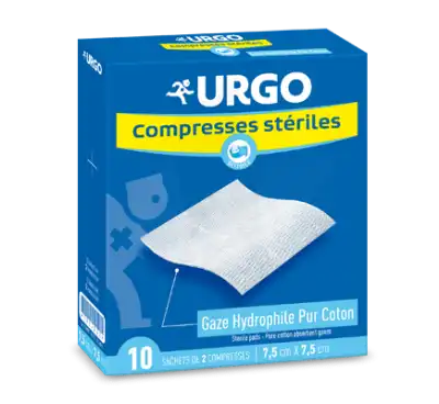 Urgo Compresse Stérile 7,5x7,5cm 50 Sachets/2 à LA CRAU