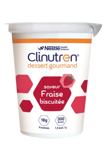 Pharmacie Frutier - Parapharmacie Clinutren Dessert Gourmand Nutriment  Fraise Biscuitée - Vélines