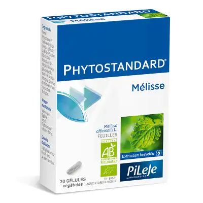 Pileje Phytostandard - Mélisse 20 Gélules Végétales à Abbeville