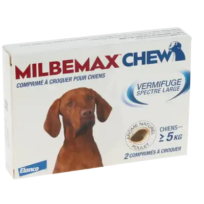 Milbemax Chew 12,5 Mg/125 Mg Comprimes A Croquer Pour Chiens, Comprimé à Croquer à Belfort