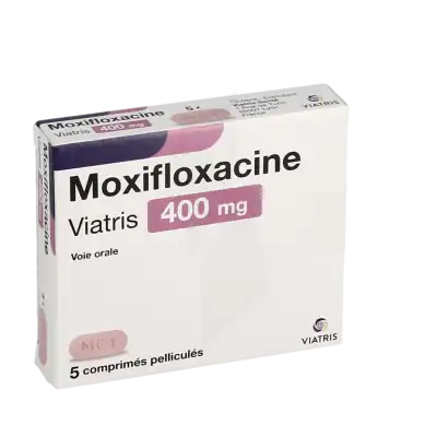 Moxifloxacine Viatris 400 Mg, Comprimé Pelliculé à Paris