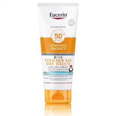 Eucerin Sun Sensitive Protect Kids Spf50+ Gel Crème Corps Toucher Sec T/200ml à NICE