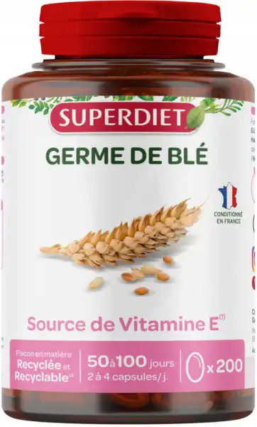 Superdiet Huile Germe De Blé Caps Pot/200