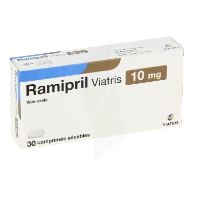 Ramipril Viatris 10 Mg, Comprimé Sécable à SAINT-SAENS