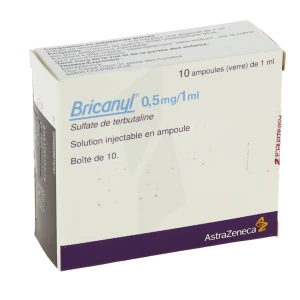 Bricanyl 0,5 Mg/1 Ml, Solution Injectable En Ampoule