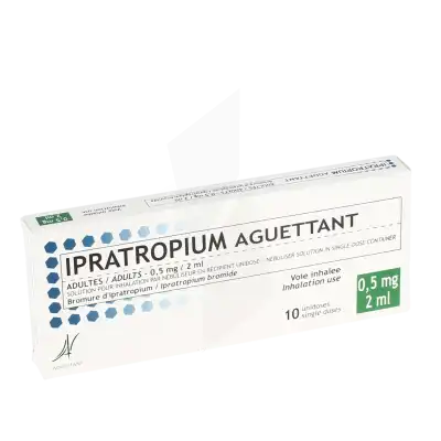 Ipratropium Aguettant Adultes 0,5 Mg/2 Ml, Solution Pour Inhalation Par Nébuliseur En Récipient Unidose à TOULON