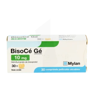 Bisoce 10 Mg, Comprimé Pelliculé Sécable