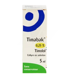 Timabak 0,25 %, Collyre En Solution