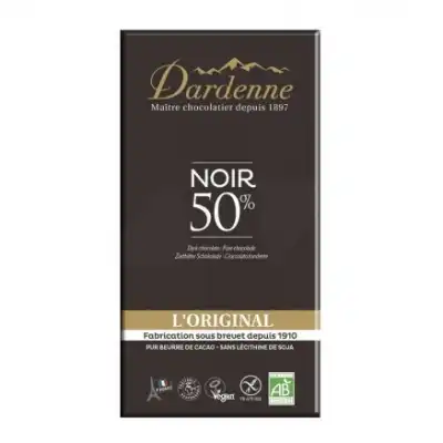 Dardenne - Chocolat Noir 50% Cacao Bio Tabl/200g à BRIÉ-ET-ANGONNES