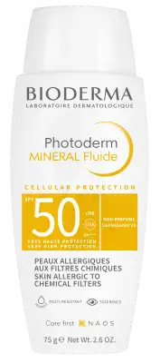 Bioderma Photoderm Minéral Spf50+ Fluide Non Parfumé T/75g à Angers