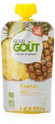 Good Gouts Fruits Ananas Bio Des 4 Mois 120 G à ROMORANTIN-LANTHENAY
