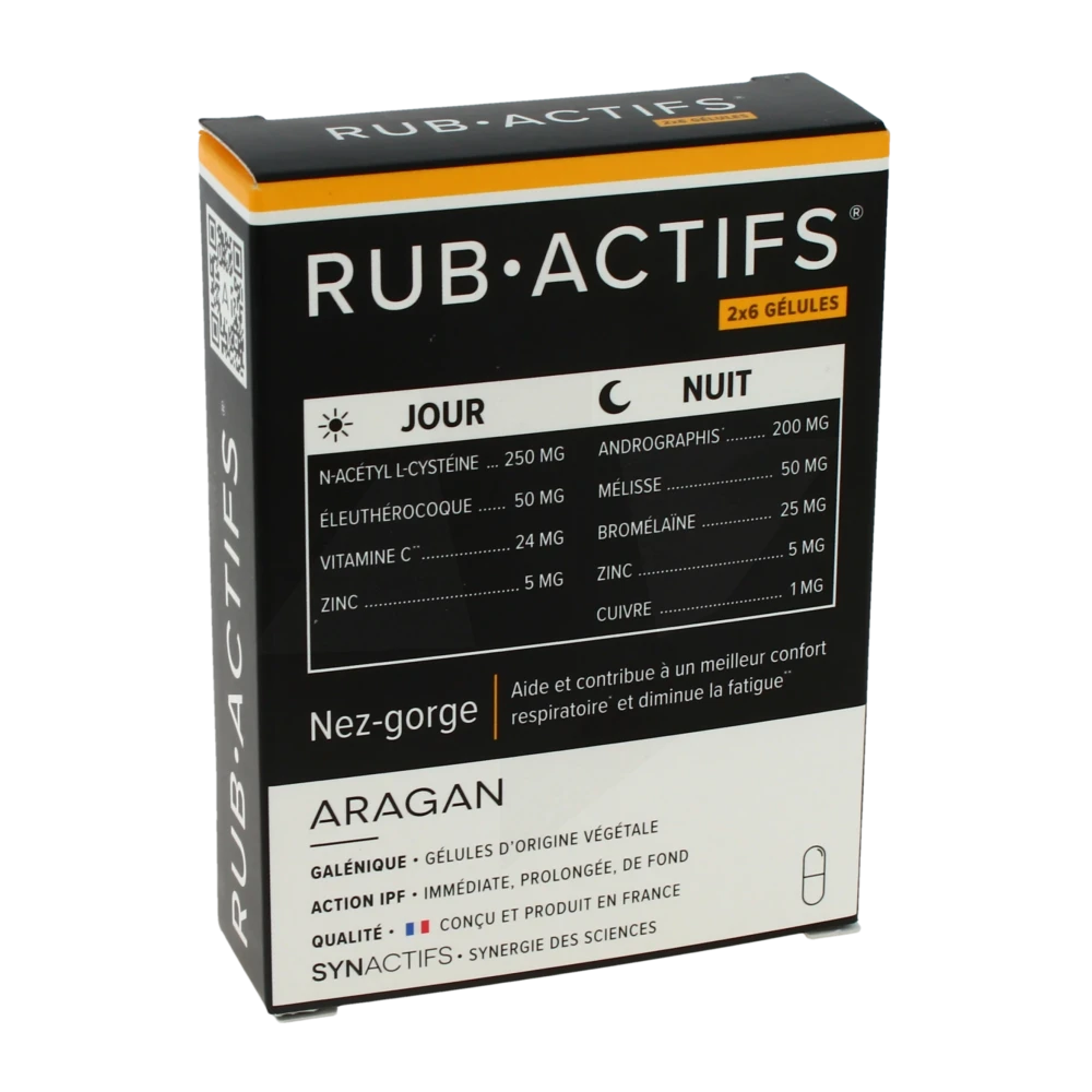 Aragan Synactifs Rubactifs Gélules B/12