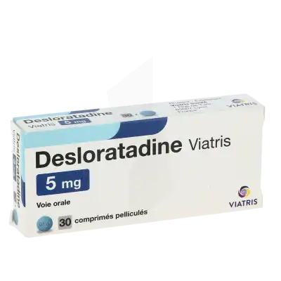 Desloratadine Viatris 5 Mg, Comprimé Pelliculé à GRENOBLE