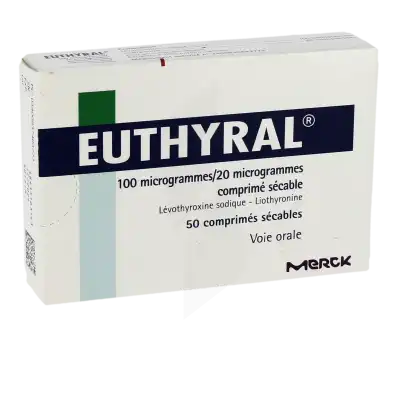 Euthyral 100 Microgrammes/20 Microgrammes, Comprimé Sécable à Lavernose-Lacasse