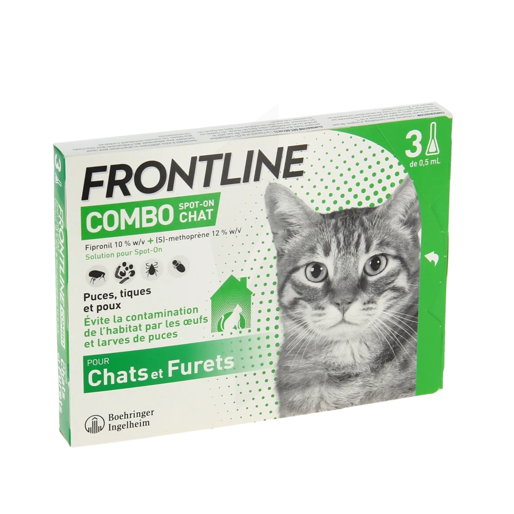 Frontline Combo Solution Externe Chat 3doses