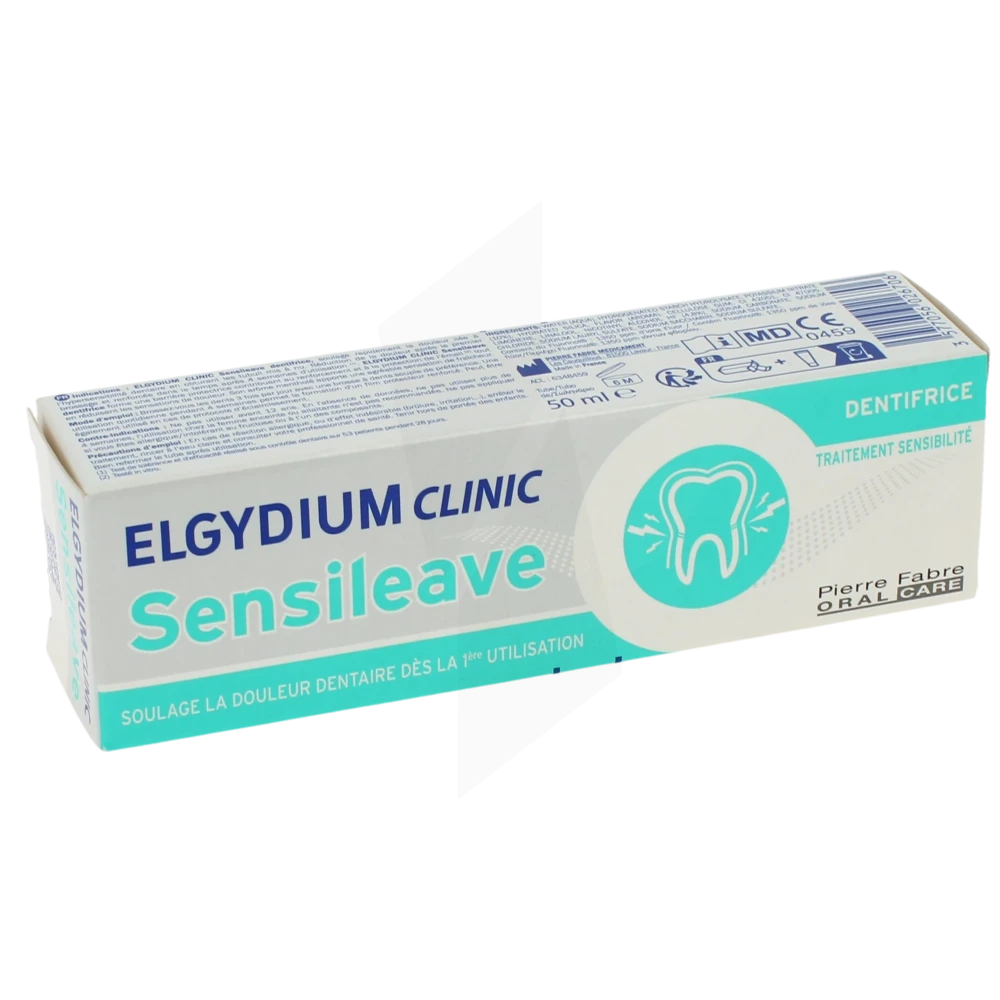 Elgydium Clinic Sensileave Dentifrice Sensibilité Dentaire T/50ml