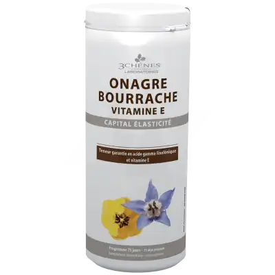 3 Chenes Onagre Bourrache Vitamine E Caps B/150 à SEYNOD