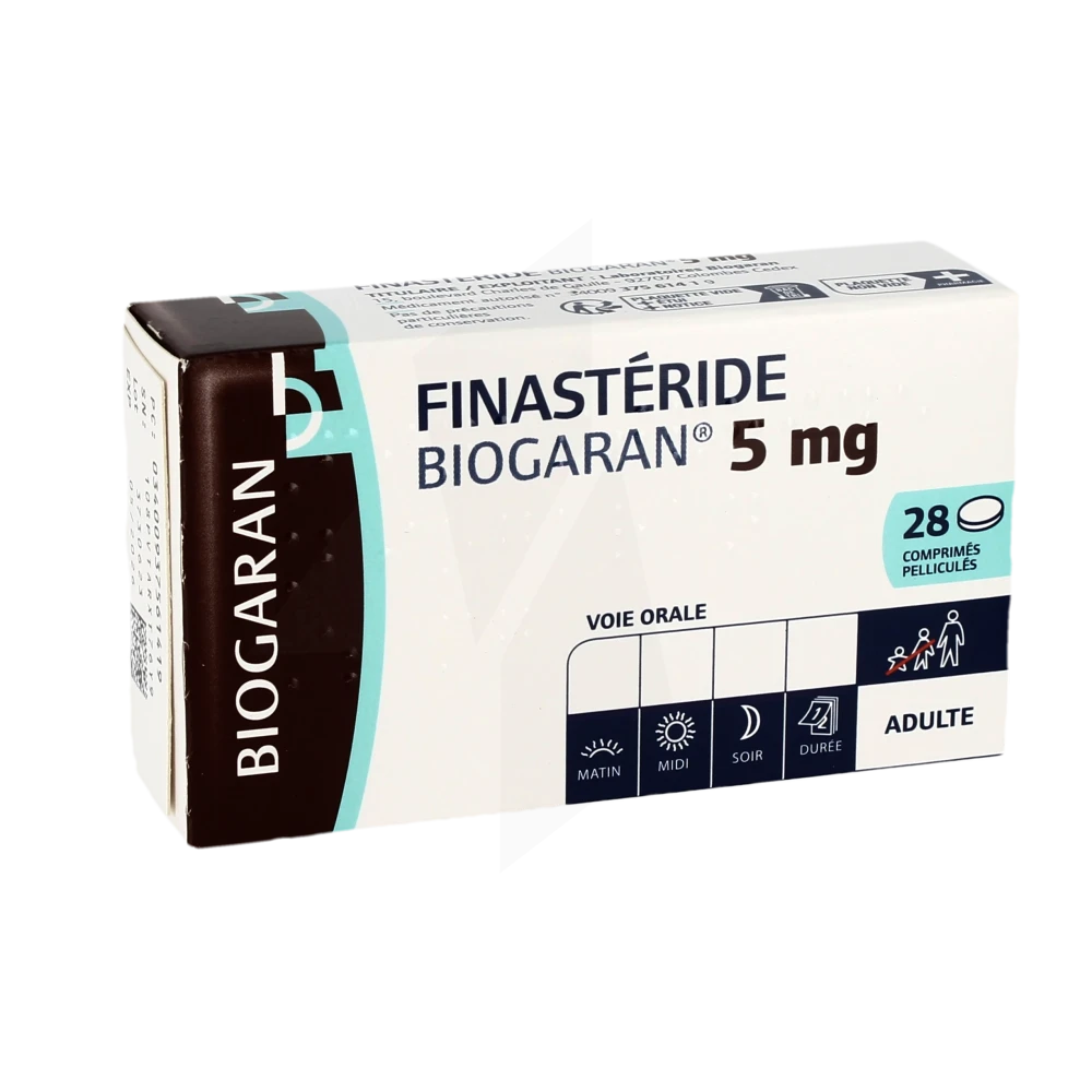 Finasteride Biogaran 5 Mg, Comprimé Pelliculé