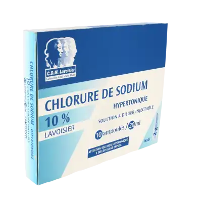 Chlorure De Sodium Hypertonique 10 % Lavoisier, Solution à Diluer Injectable à MONTEREAU-FAULT-YONNE