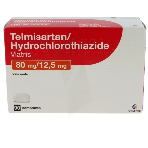 Telmisartan/hydrochlorothiazide Viatris 80 Mg/12,5 Mg, Comprimé