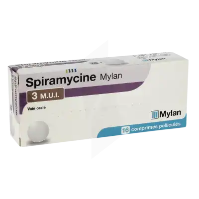 Spiramycine Viatris 3 M.u.i, Comprimé Pelliculé à Nice