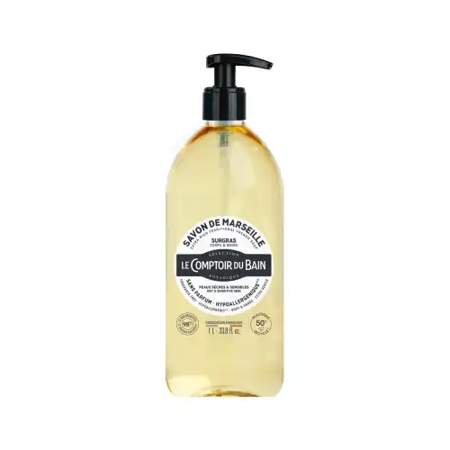 Le Comptoir Du Bain Savon Liquide De Marseille Surgras Hypoallergénique Fl Pompe/1l