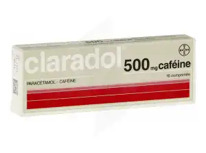 Claradol Cafeine 500 Mg Cpr Plq/16 à SAINT-SAENS
