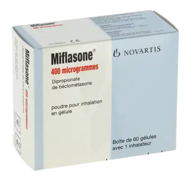 Miflasone 400 Microgrammes, Poudre Pour Inhalation En Gélule à Dreux