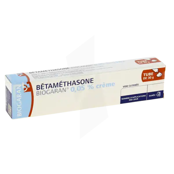 Betamethasone Biogaran 0,05 %, Crème