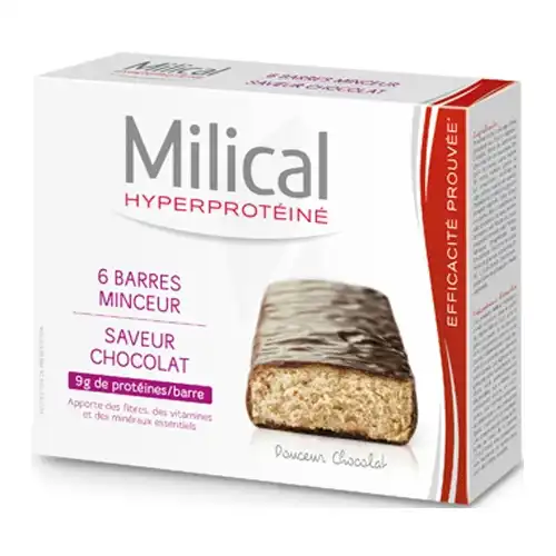 Milical Hyperproteine Barre Chocolat Etui/6