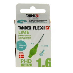 Tandex Flexi Brossette Interdentaire Conique Vert 1.00 Mm / 3.00-6.00 Mm