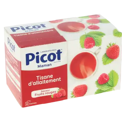Picot Maman Tis D'allaitement Saveur Fruits Rouges 20sach/1,6g à Le havre