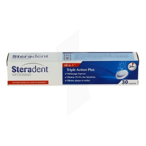 Steradent Cpr Eff Triple Action T/30